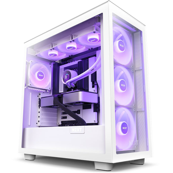 Refrigerador Liquido Cpu Nzxt Kraken 360 Rgb 3x120 Blanco Vent Rgb Display Lcd