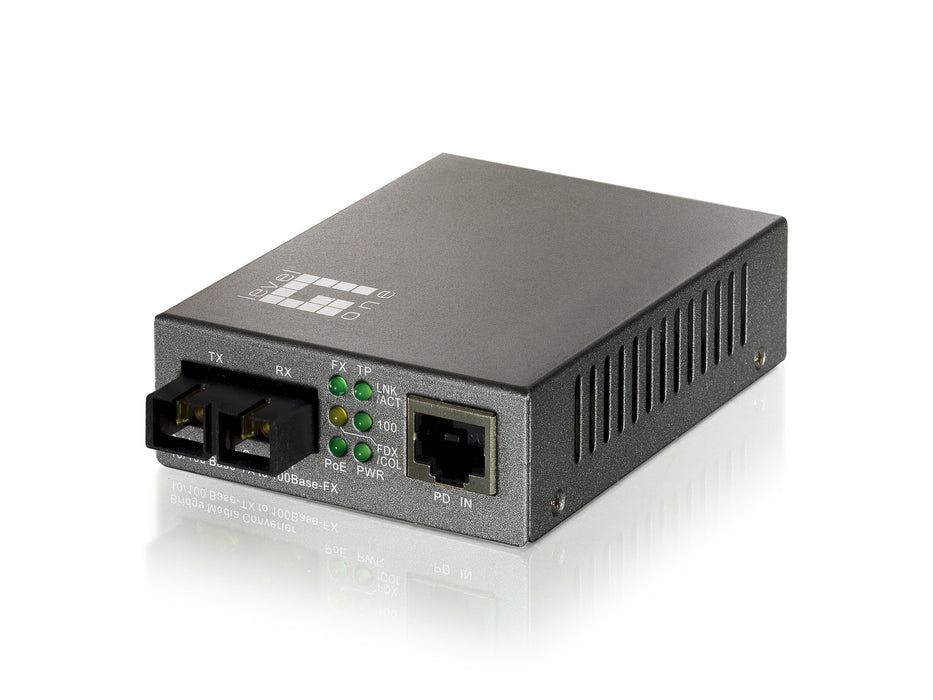 EAN 4015867125663 - LevelOne FVT-0104TXFC convertidor de medio 100 Mbit/s Monomodo Negro imagen 1