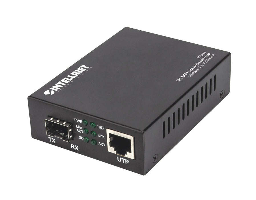 EAN 0766623508193 - Intellinet 508193 convertidor de medio 10000 Mbit/s Negro imagen 1