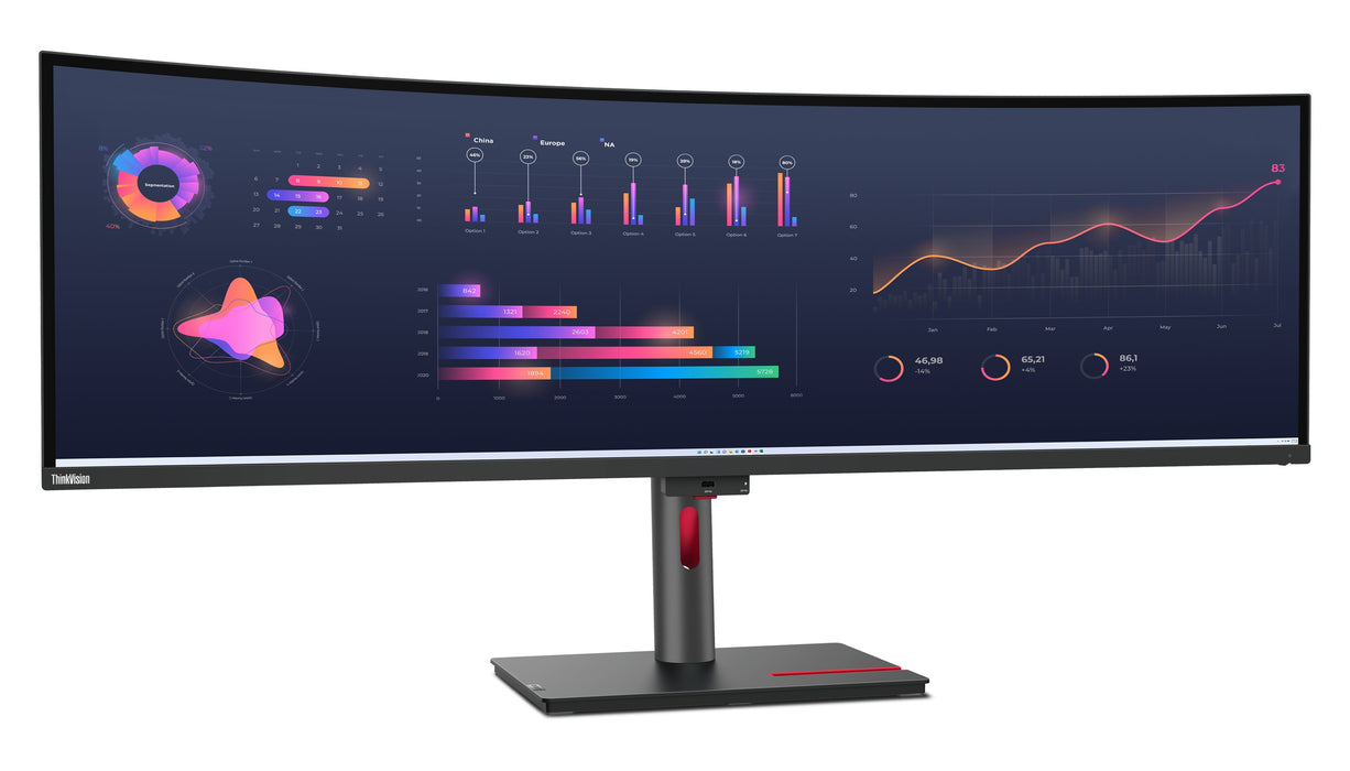 EAN 0196802362085 - Lenovo ThinkVision P49w-30 pantalla para PC 124,5 cm (49") 5120 x 1440 Pixeles Dual WQHD LED Negro imagen 5