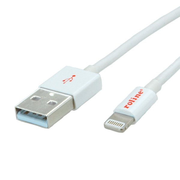 Roline Lightning To Usb Cable For Iphone, Ipod, Ipad 1.8 M