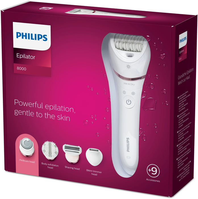 EAN 8710103935544 - Philips BRE740/10 depiladora Rosa, Blanco imagen 4