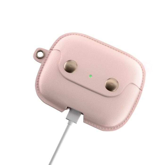 Woodcessories Aircase Airpod Pro Leather Necklace Case Old Rose