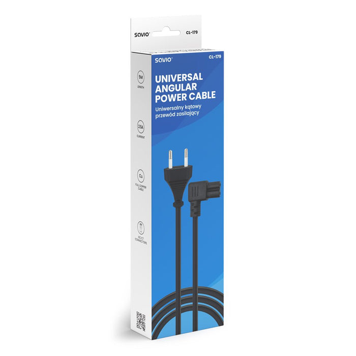 EAN 5901986048466 - Savio CL-179 cable de transmisión Negro 5 m imagen 3