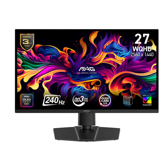 EAN 4711377286244 - MSI MAG 271QP QD-OLED X24 pantalla para PC 67,3 cm (26.5") 2560 x 1440 Pixeles Wide Quad HD Negro imagen 1