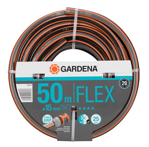 EAN 4078500001816 - Gardena 18049-26 manguera de jardín 50 m Negro, Naranja imagen 1