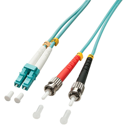EAN 4002888463836 - Lindy 5.0m OM3 LC - ST Duplex Cable de fibra óptica e InfiniBand 5 m Turquesa imagen 1