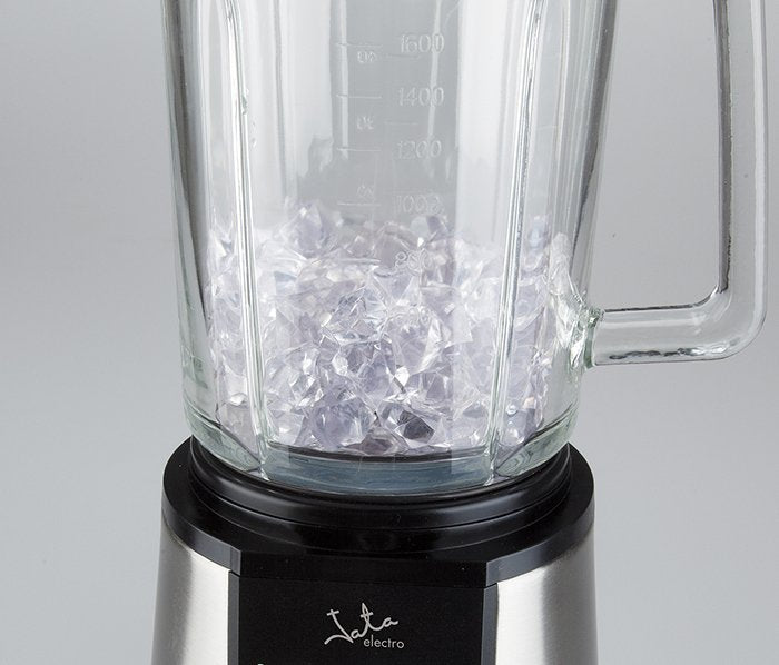 Batidora De Vaso Jata Bt1034 1200w Cuchillas Acero Inox Dentadas 3 Pulsadores (Batido Pulse Picahielo) Cuerpo Acero Inox Jarra Cristal 1.8l