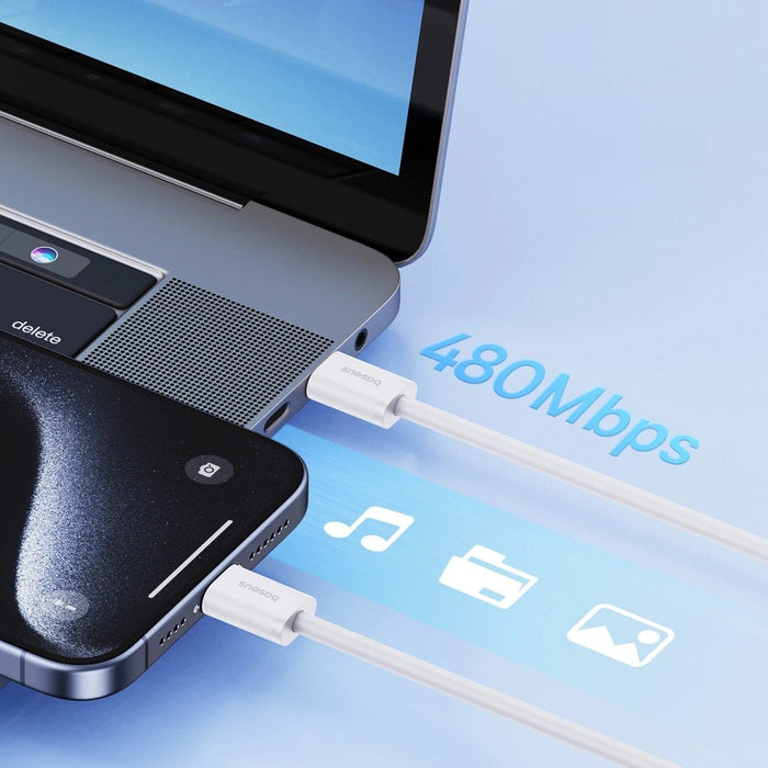 EAN 6932172648800 - Baseus Superior cable USB USB 2.0 1 m USB C 480 Gbit/s 30 W Blanco imagen 10