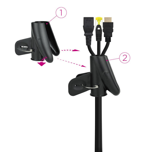 EAN 8433281012417 - Nanocable 10.36.0002-BK pasacables 2,5 cm imagen 2