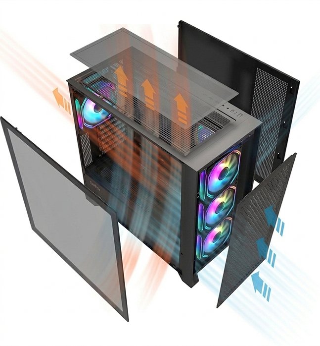 EAN 8436624420955 - CoolBox GE2000 DualView Torre Negro imagen 7