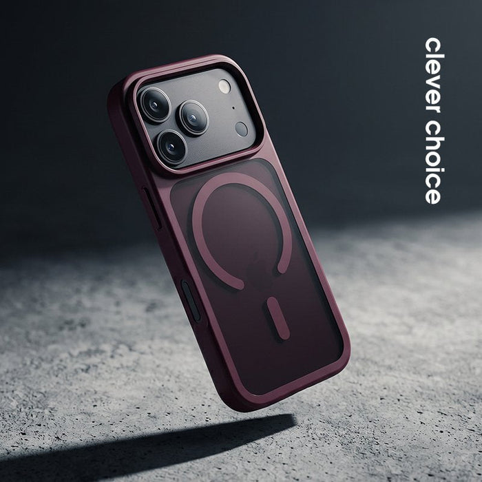 Etui Matte Magnetic Magsafe Iphone 18 Pro Max / 17 Pro Max Burgundowe