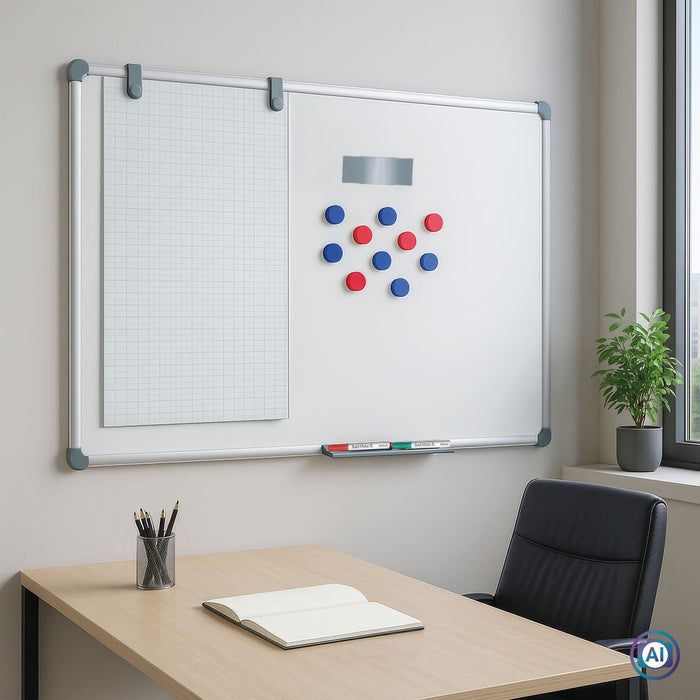 EAN 4002390032483 - MAUL 2000 MAULpro pizarrón blanco 900 x 600 mm Plástico Magnético imagen 4