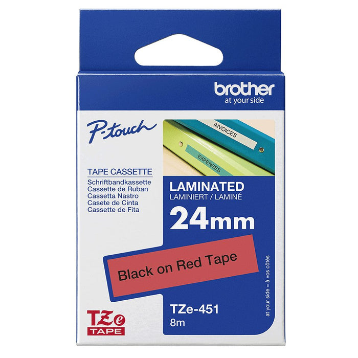EAN 4977766686358 - Brother TZE-451 cinta para impresora de etiquetas Negro sobre rojo TZ imagen 4