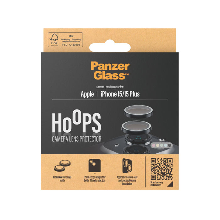 EAN 5711724011382 - PanzerGlass ® Hoops® Camera Lens Protector Black iPhone 15 | 15 Plus Protector de pantalla Apple 1 pieza( imagen 3