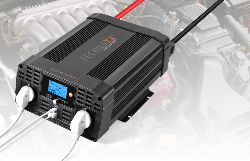 EAN 4260358124544 - Technaxx TE22 adaptador e inversor de corriente Auto 2000 W Negro imagen 7