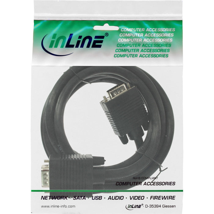 Cable Inline S-Vga 15hd Macho A Macho Negro 2m