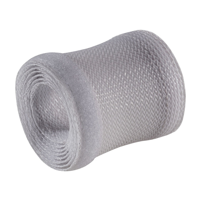 Protector Cable Inline, Manguera De Tela Con Cierre De Velcro, 1 M X 40 Mm De Diámetro, Blanco
