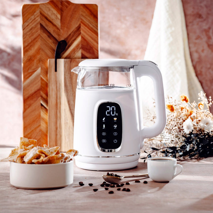 EAN 5905575907820 - Adler AD 1305WS tetera eléctrica 1,7 L 2200 W Transparente, Blanco, Plata imagen 9