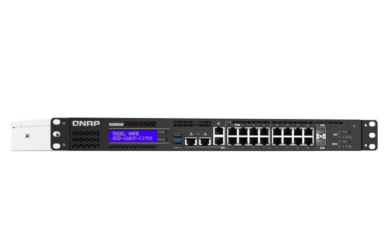 EAN 4713213517864 - QNAP QGD-1602P Gestionado L2 2.5G Ethernet (100/1000/2500) Energía sobre Ethernet (PoE) Negro, Gris imagen 2
