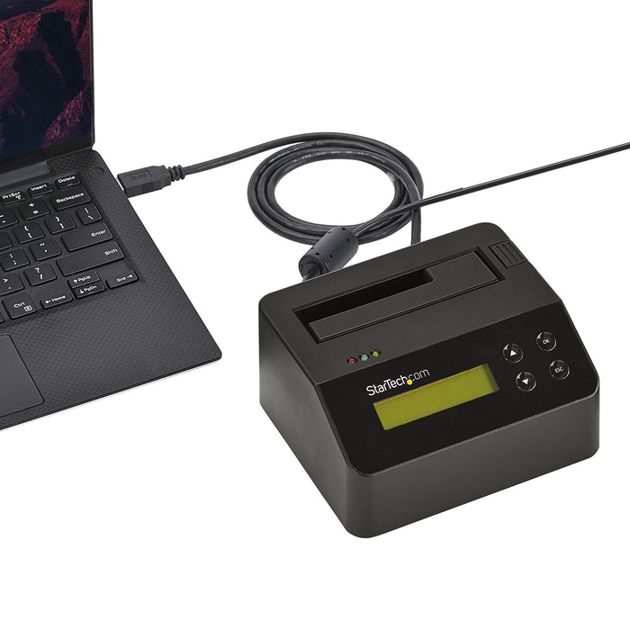 Startech.Com Base Dock Usb 3.0 Borrador Para Discos De 2 5" Y 3 5" Sata Borrado Seguro Con Impresión De Recibo Borrador De Disco Duro Negro Para P/N: Sva12m5na