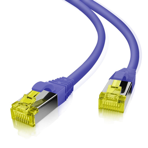 EAN 4005938910519 - Helos 191051 cable de red Púrpura, Amarillo 7,5 m Cat6a S/FTP (S-STP) imagen 1