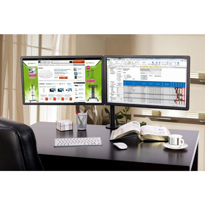 EAN 8054529027514 - Techly ICA-LCD 382-D soporte para monitor 68,6 cm (27") Escritorio Negro imagen 11