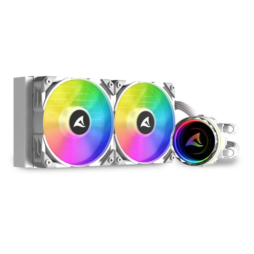 EAN 4044951038602 - Sharkoon S80 RGB Carcasa del ordenador, Procesador Sistema de refrigeración líquida todo en uno 12 cm Bla imagen 1