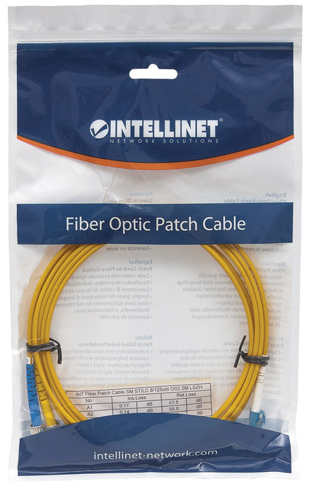 Intellinet 474016 Cable De Fibra Optica 1 M Lc St Os2 Amarillo
