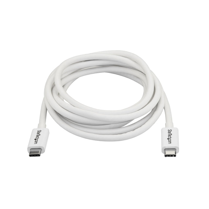 Cable 2m Thunderbolt 3 Usb-C   Cabl Blanco Compatible Displayport