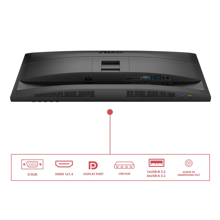 EAN 4038986182799 - AOC 27E4U pantalla para PC 68,6 cm (27") 1920 x 1080 Pixeles Full HD LED Negro imagen 5