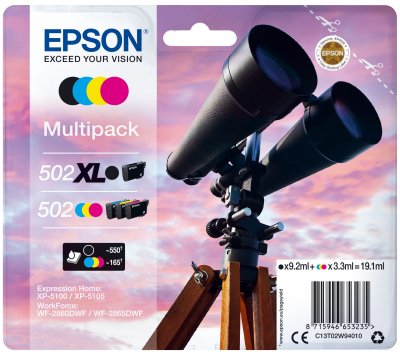 Toner Epson 502 Xl  4 Pieza(S) Compatible Negro, Cian, Magenta, Amarillo