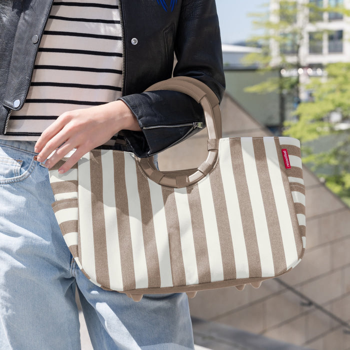 Reisenthel Loopshopper M Summerstripes Coffee