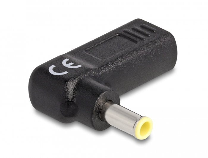Delock Adapter Für Notebook Ladecable Usb Type-C Buchse Zu Samsung 5,5 X 3,0 Mm Stecker 90° Gewinkelt