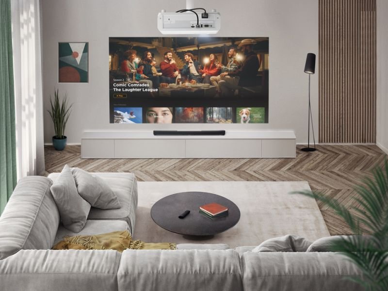 Viewsonic Lx750-4k Laser Projector 4k 4000al Hdmix2 10w Speaker Wifi Built-In Gtv
