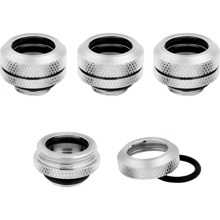 Corsair Conector 14 Mm Hydro X Series Xf Rígido Pack 4 Unidades Cromo