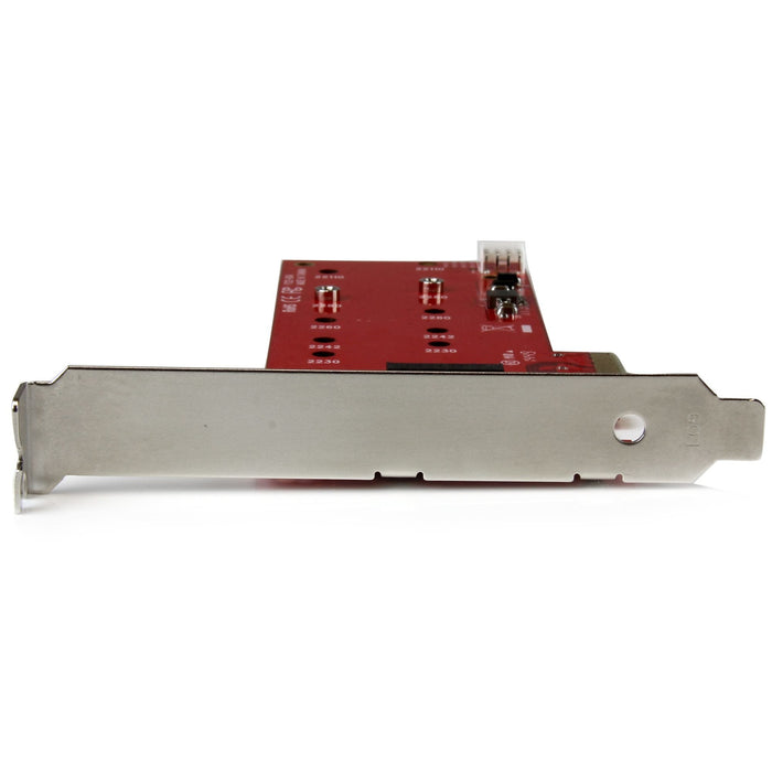 Startech.Com Tarjeta Controladora M.2 Sata Iii Pci Express Para 2 Ssd Adaptador Para Tarjeta Ngff Controlador De Almacenamiento M.2 M.2 Card / Sata 6gb/S Pcie 2.0 X2 Para P/N: Bndtb10gi Bndtb210gsfp Bndtb310gndp Bndtb410gsfp Bndtb4m2e1 Bn