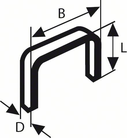 Bosch Professional Clips De Alambre Fino, Tipo 53, 8/11,4 Mm, Clip 5.000 Piezas 2609200210