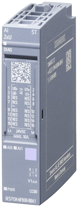 Siem 6es7134-6fb00-0ba1 Simatic Et 200sp, Analoges Eingangsmodul, Ai 2xu