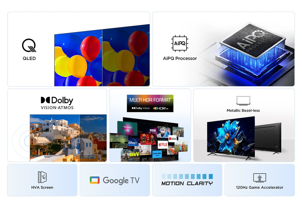 EAN 5901292525958 - TCL P7K 43P7K Televisor 109,2 cm (43") 4K Ultra HD Smart TV Wifi Metálico 430 cd / m² imagen 3