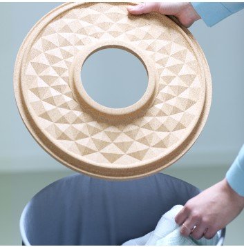 EAN 8710755104367 - Brabantia 104367 cesto para ropa Marrón, Blanco imagen 3