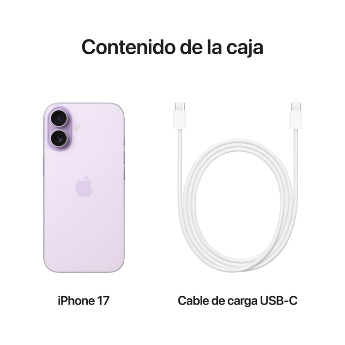 EAN 0195950645101 - Apple iPhone 17 16 cm (6.3") SIM doble iOS 26 5G USB Tipo C 512 GB Lavanda imagen 8