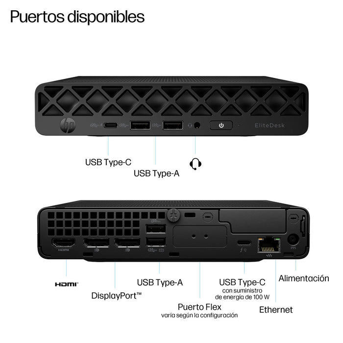 EAN 0199764842787 - HP EliteDesk 8 Mini G1i Desktop AI PC Intel Core Ultra 5 235 16 GB DDR5-SDRAM 512 GB SSD Windows 11 Pro M imagen 3