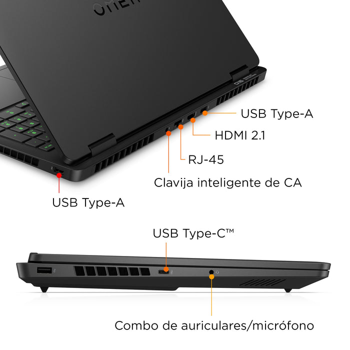 EAN 199251388613 - HP OMEN Gaming 16-am0039ns Intel Core Ultra 7 255H Portátil 40,6 cm (16") 2K 32 GB DDR5-SDRAM 1 TB SSD NVI imagen 5
