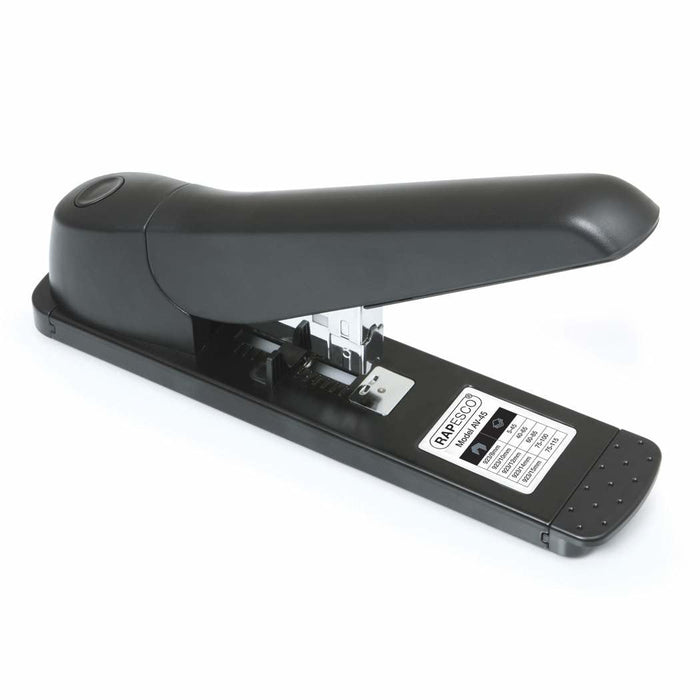 Rapesco 1063 Av-45 Grapadora De Gruesos - Capacidad Para 115 Hojas - Grapado Cerrado - Carga Trasera - Negro