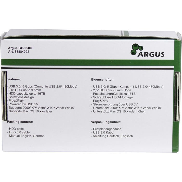 EAN 4260455643658 - Inter-Tech GD-25000 Caja de disco duro (HDD) Transparente 2.5" imagen 4