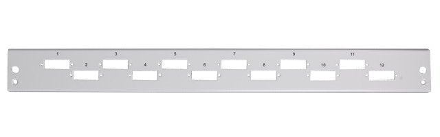 Efb Panel Frontal 12 X Sc Duplex Lc Quad Horizontal, Versetzt, Gris