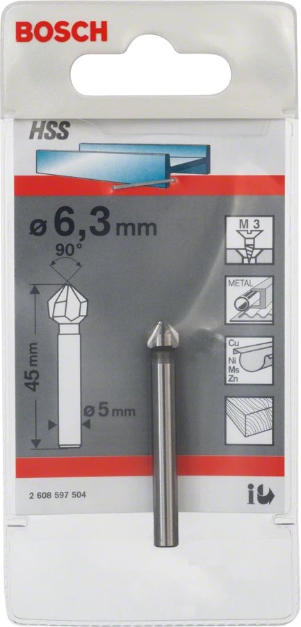 EAN 3165140107228 - Bosch 2 608 597 504 Broca avellanadora 1 pieza(s) imagen 2