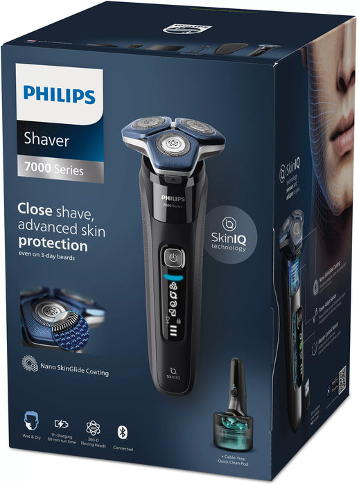 EAN 8720689010931 - Philips SHAVER Series 7000 S7886/58 afeitadora Máquina de afeitar de rotación Recortadora Negro imagen 4