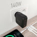EAN 8435739900956 - AISENS ASCH-140W3P031-BK cargador de dispositivo móvil Universal Corriente alterna Carga rápida Interior imagen 4